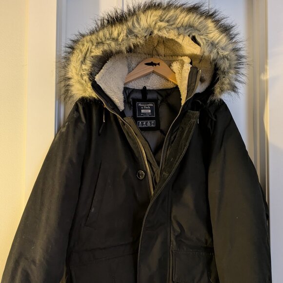 Abercrombie & Fitch Men's Parka Sz L - Picture 1 of 4